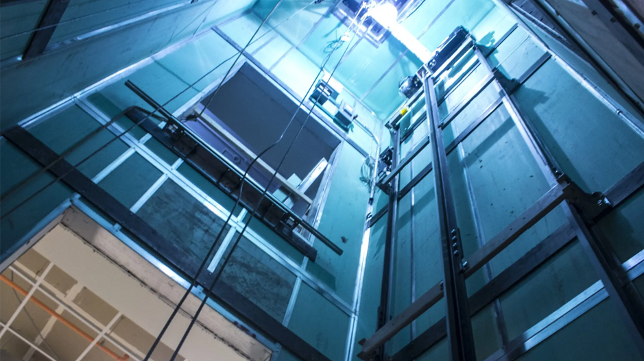 Fire-rated corridors and elevator shafts