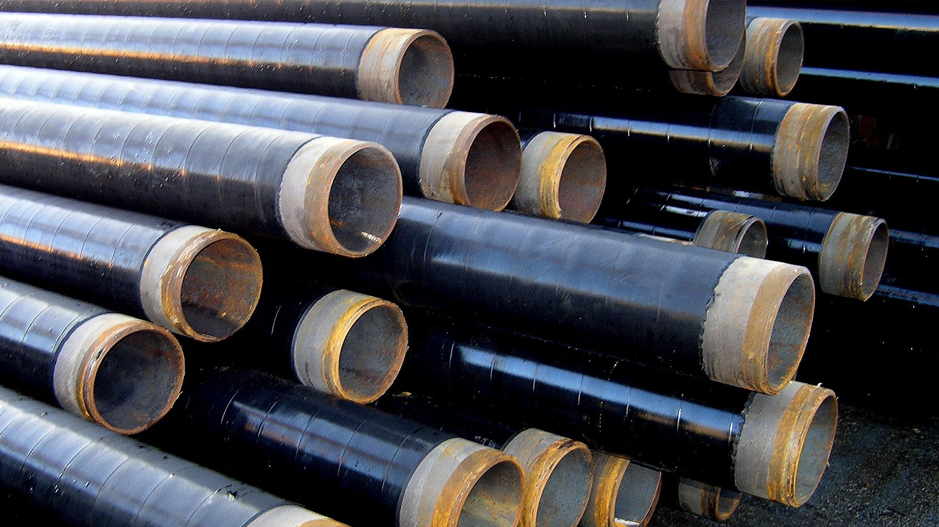 Waterproofing of steel pipes